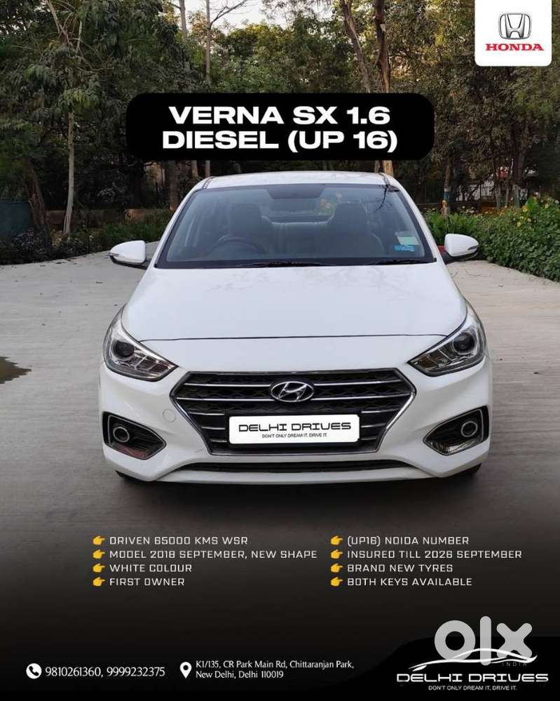 Hyundai Verna Crdi 1.6 Sx, 2018, Diesel