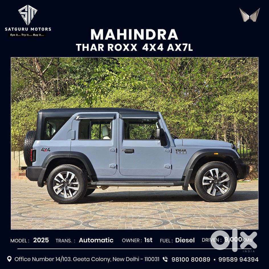 Mahindra Thar Roxx Ax7 L Diesel At 4wd, 2025, Diesel