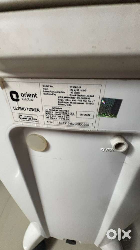 Orient Ultimo Tower Cooler (40L) with Remote