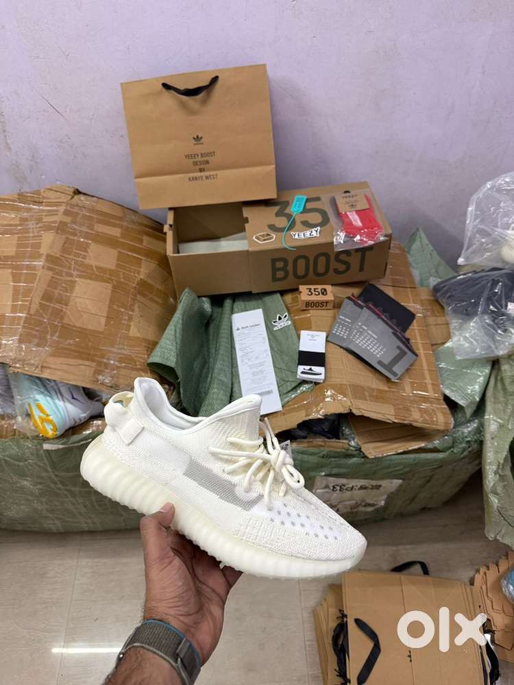 Adidas Yeezy Boost 350 V2 Bone Semi UA With All Accessories Men
