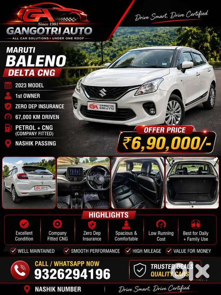 Maruti Suzuki Baleno Delta Cng, 2023, Cng & Hybrids