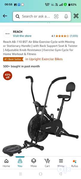 Exercise Cycle Used Gym Fitness equipment for sale in India OLX