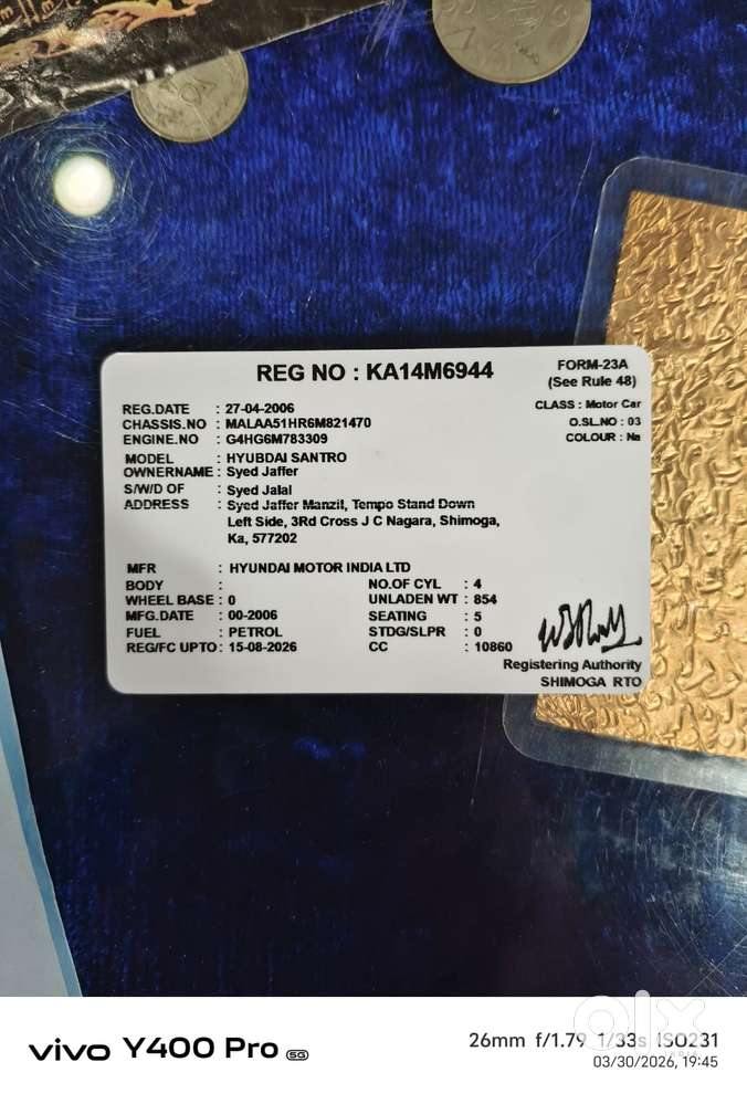 Hyundai Santro Xing Gls, 2006, Petrol