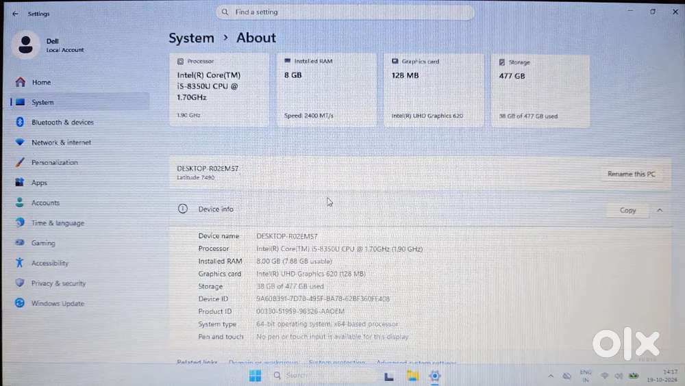 Dell laptop full condition