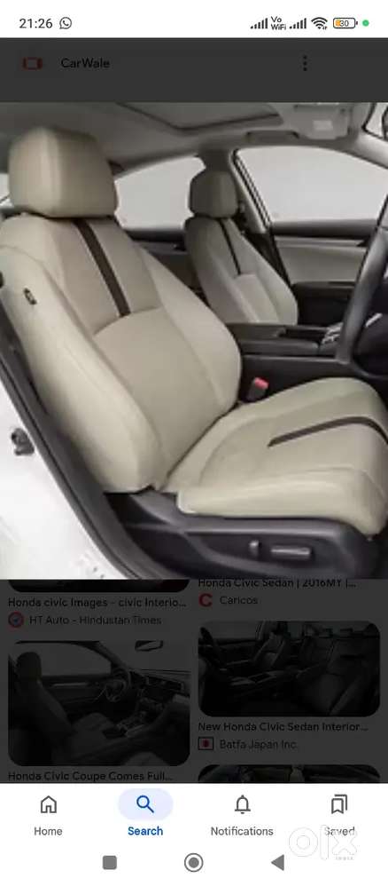 Top Model Automatc Petrol Civic Only 41k Drvn Wth Service Record