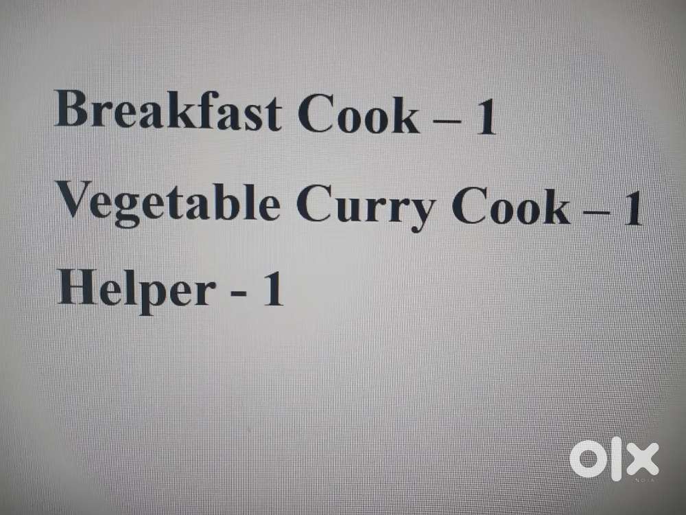 Cooking Masters needed