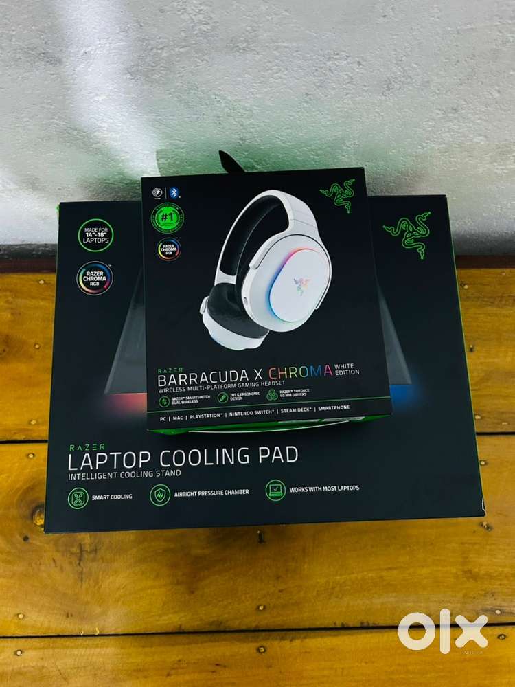 Razer Laptop Cooling Pad + Razer Barracuda X Chroma