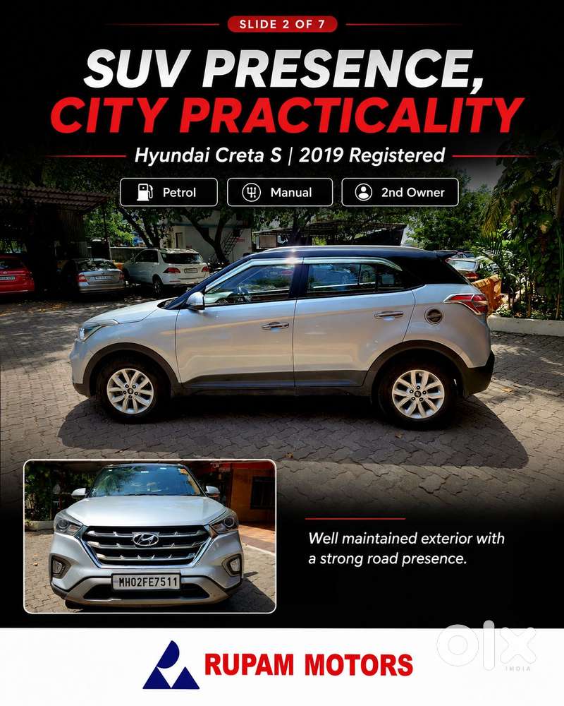 Hyundai Creta 1.6 Vtvt S, 2019, Petrol