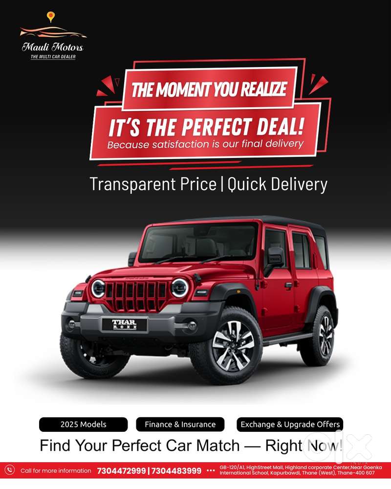 Mahindra Thar Roxx Ax7 L Diesel Mt 2wd, 2025, Diesel