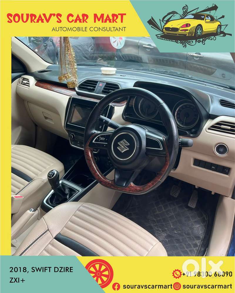 Maruti Suzuki Swift Dzire Zxi + Mt, 2018, Petrol