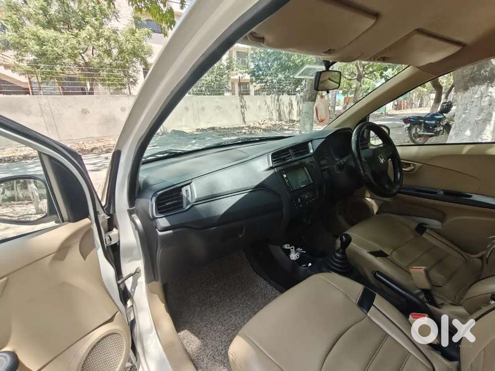 White Honda Brio 2017 With Sequential Cng On Paper In Good Condition.