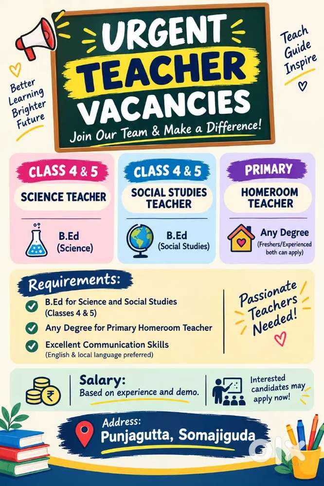 Wanted Teachers