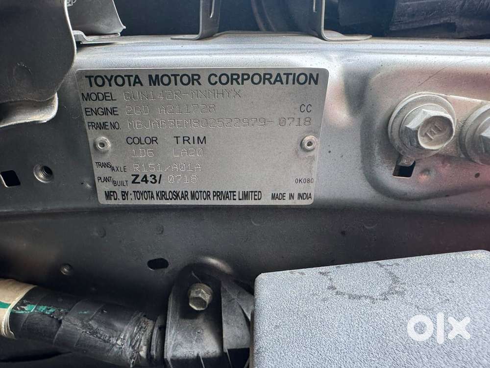 Toyota Innova Crysta 2.4 Z 7 Str, 2018, Diesel