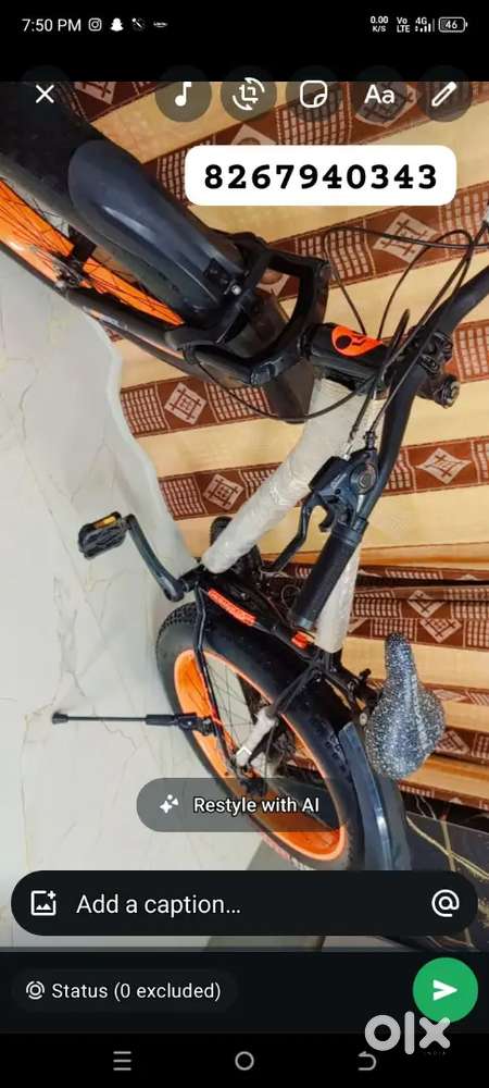 A new brand fire cacher fate bike (,mote tyre wali)