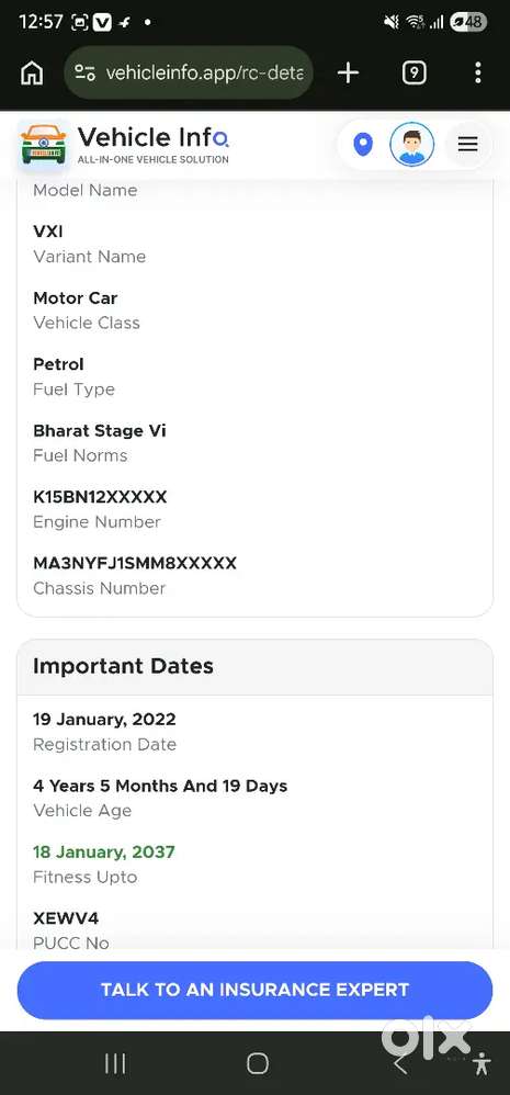 Maruti Suzuki Brezza 2022 Vxi Petrol