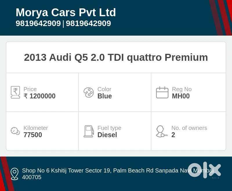 Audi Q5 2.0 Tdi Quattro Premium Plus, 2013, Diesel
