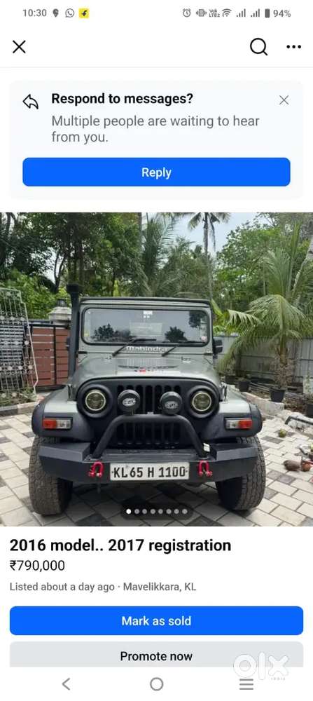 Mahindra Thar 2016 Diesel 47065 Km Driven