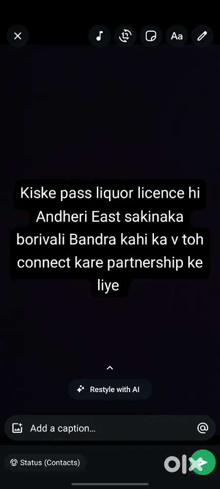 Liquor licence