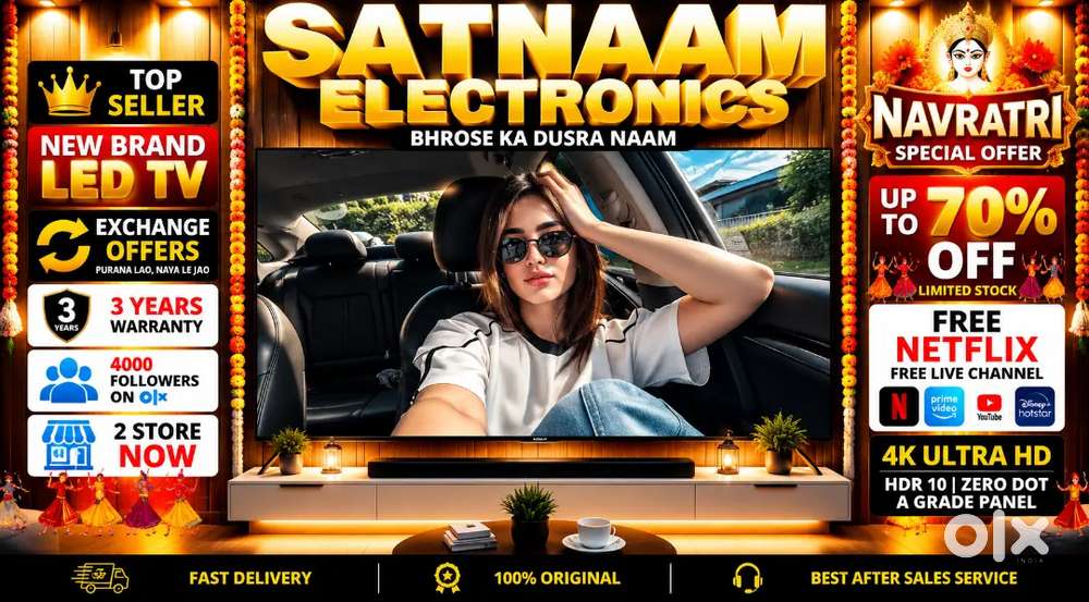 43 Q-LED TV 3 YEARS WARRANTY 4K ULTRA SMART NEW BRAND