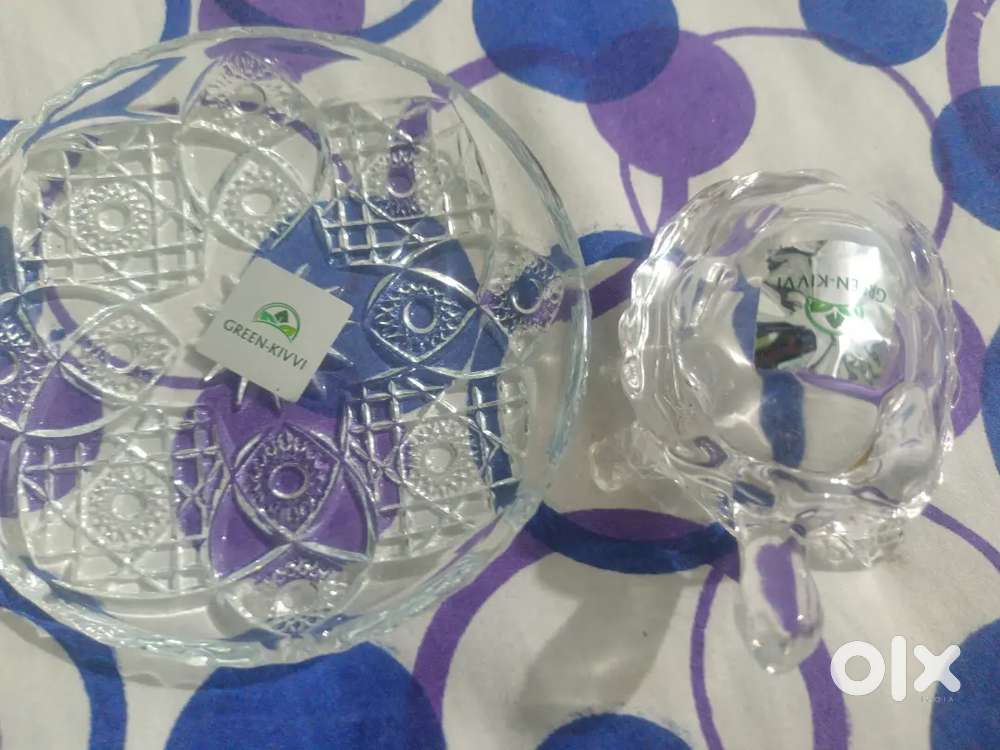 vastu shastra glass turtle and plate