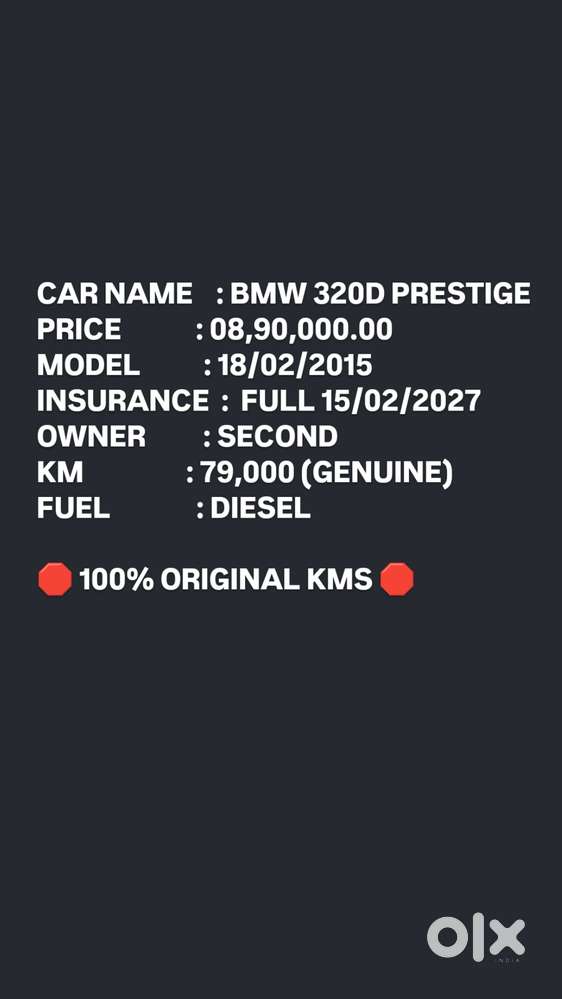 Bmw 3 Series 2012-2015 2.0 320d Prestige, 2015, Diesel