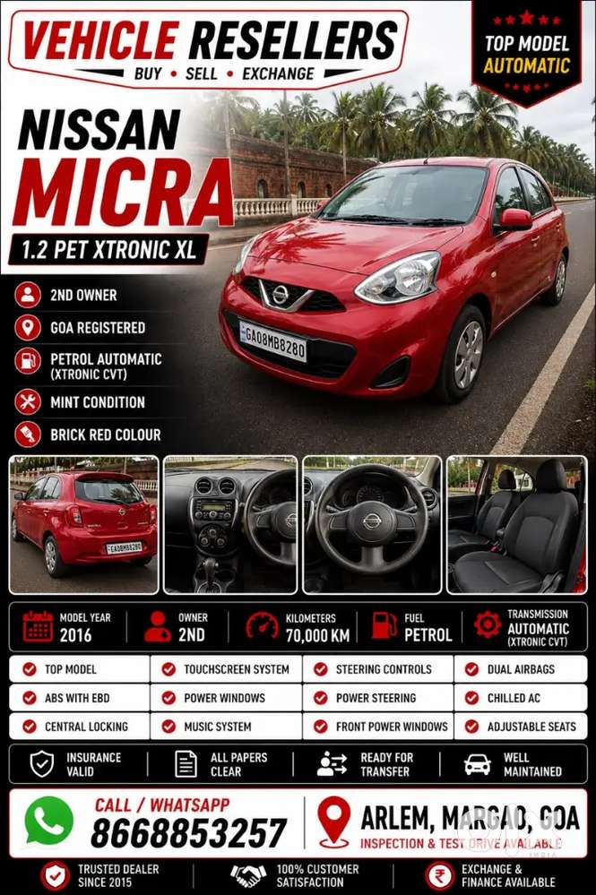 Nissan Micra 1.2 Xl 2016 Petrol