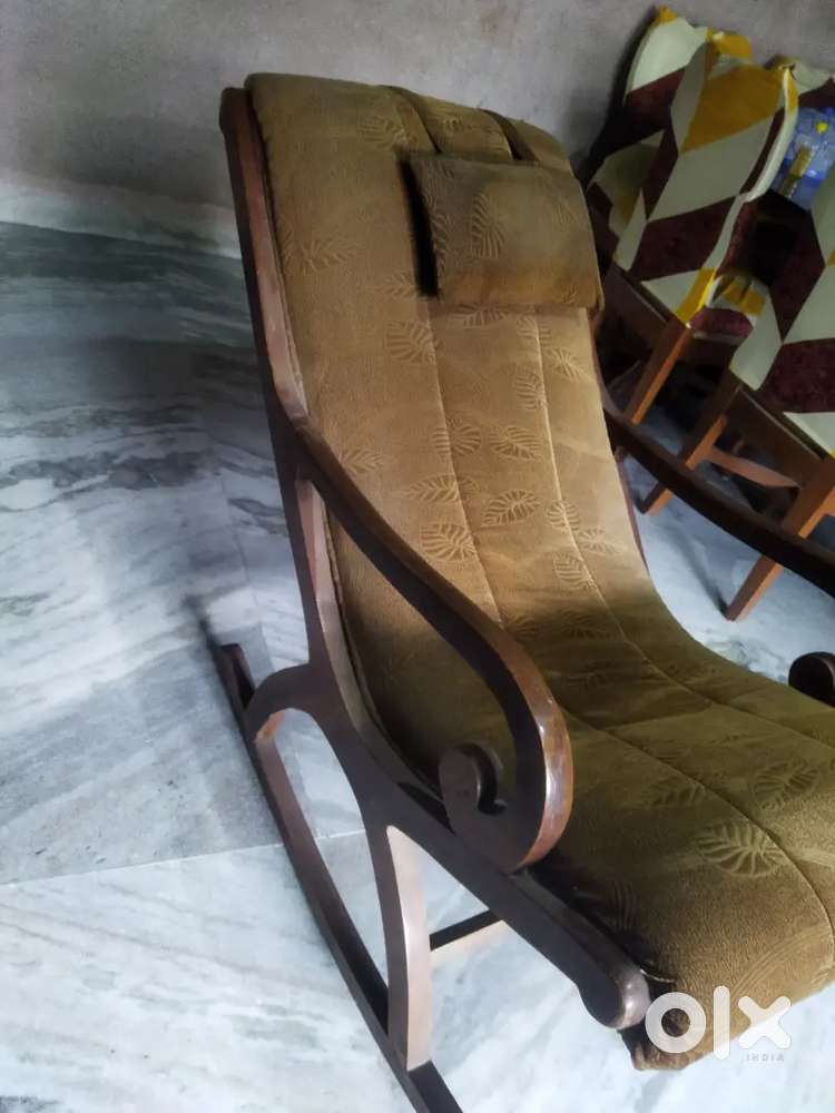Rarely used Teak wood rocking chair Sofa Dining 1825221782