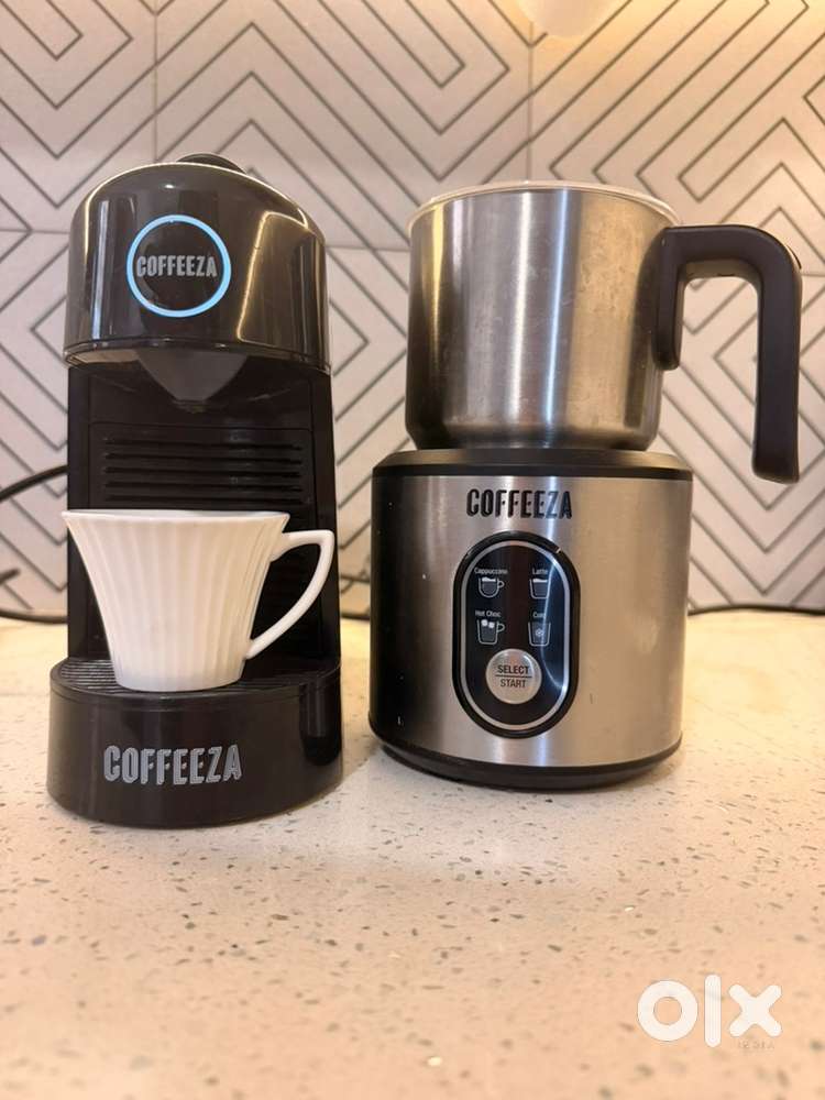 Complete Home Cafe Setup: Coffeeza pod Machine & Milk Frother