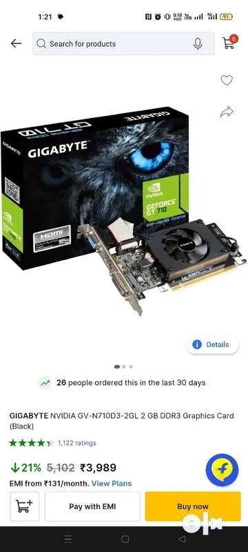 Gt 710 2gb online ddr3 gigabyte