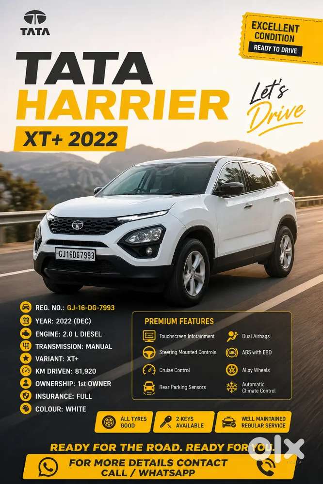 Tata Harrier 2022 Diesel Well Maintained