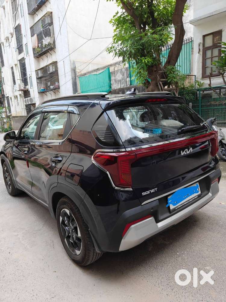 Kia Sonet Imperial Blue Color Htx 7dct