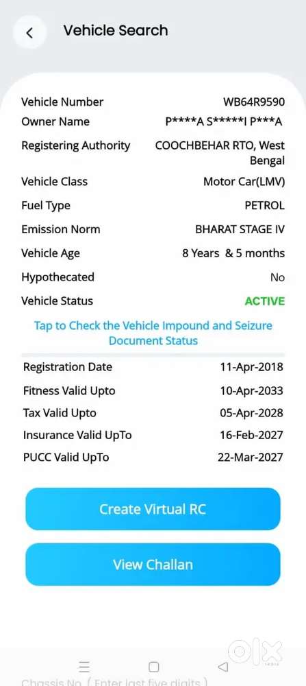 Honda Wr-v 2018 Petrol