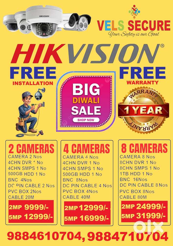 OFFER OF          2MP HIKVISION   DVR AND  CAMERA FULL SET      NIGHT