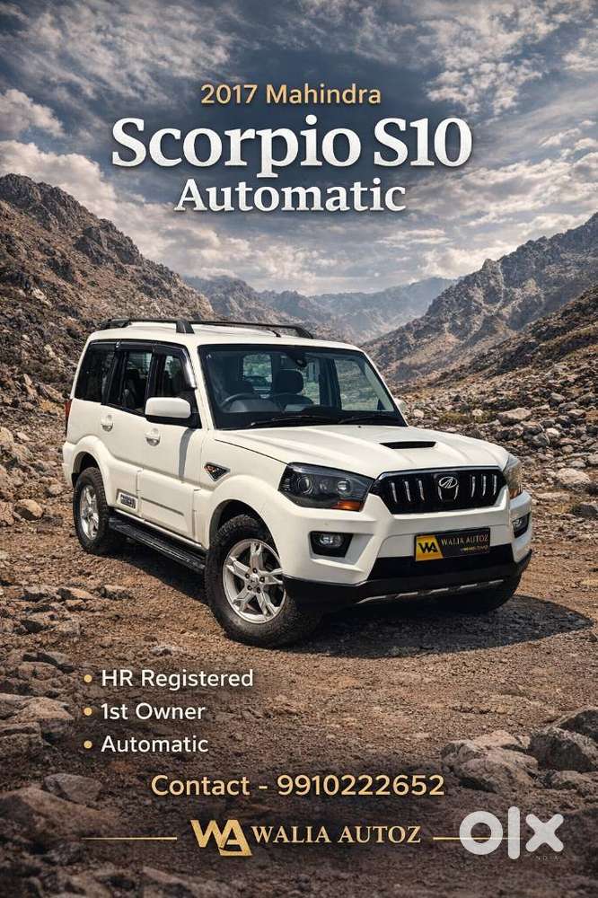 Mahindra Scorpio S10 At 2wd, 2017, Diesel