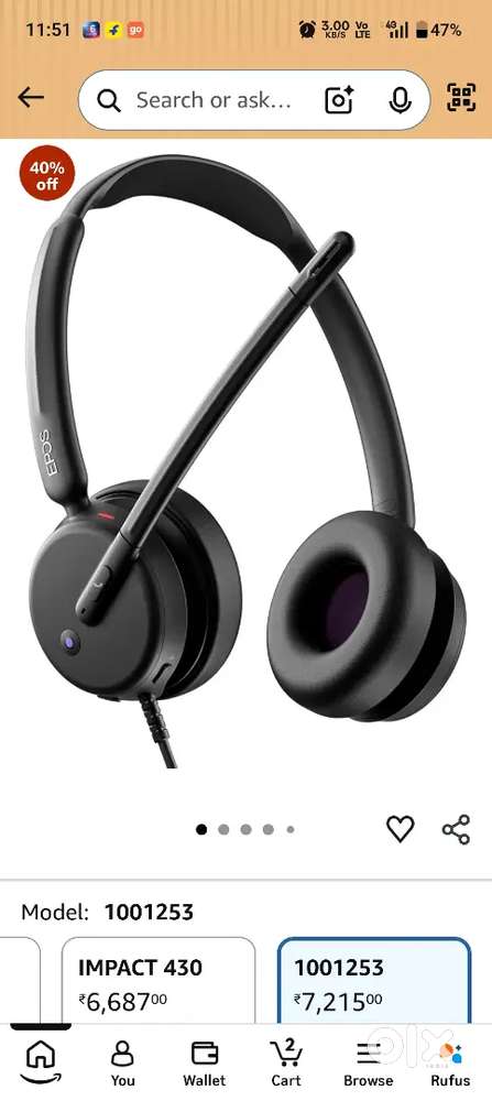 EPOS IMPACT 460T Wired Headset