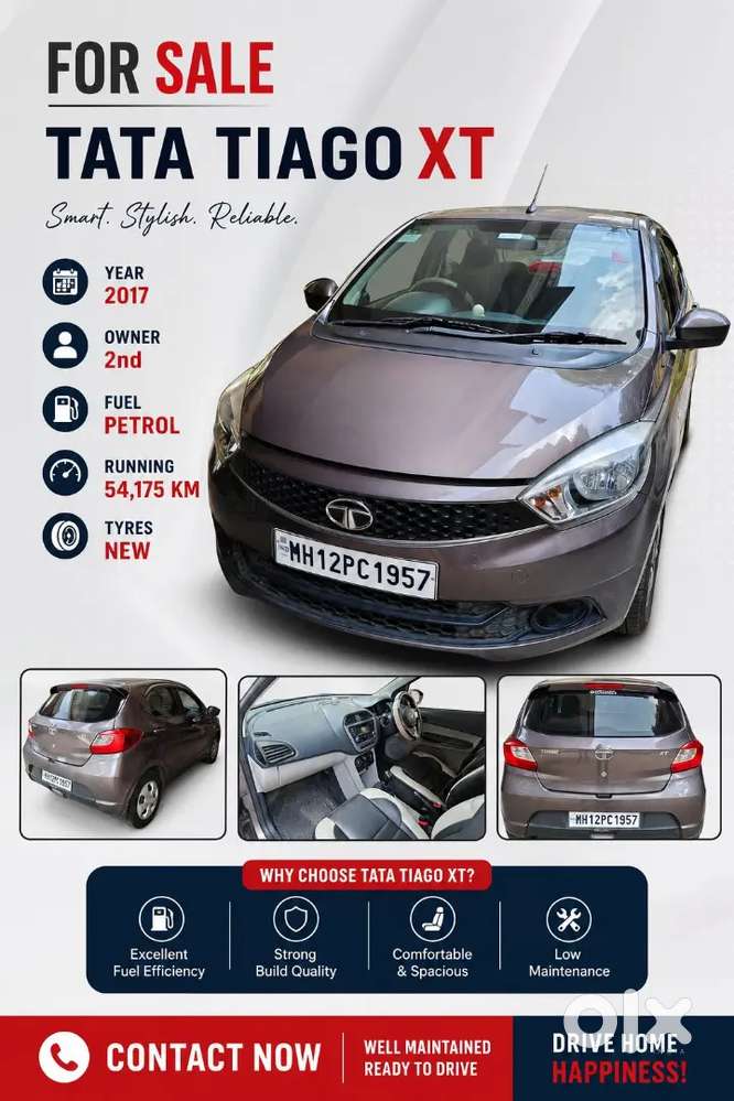 Tata Tiago 2017 Petrol 54200 Km Driven