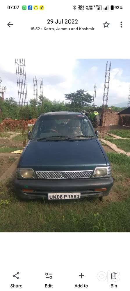 Maruti Suzuki 800 2009 Petrol 61000 Km Driven Petrol+ Lpg, Ac 2029