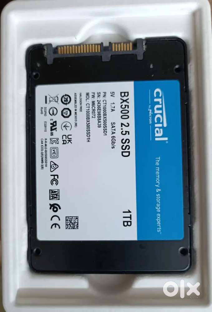 Crucial 1TB BX500 2.5 SSD