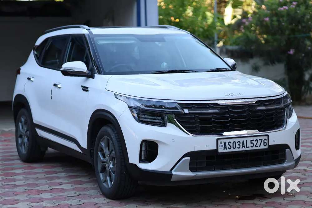 2024 Kia Seltos Htx 1.5 Petrol Mt  White  Like New  20,500 Km