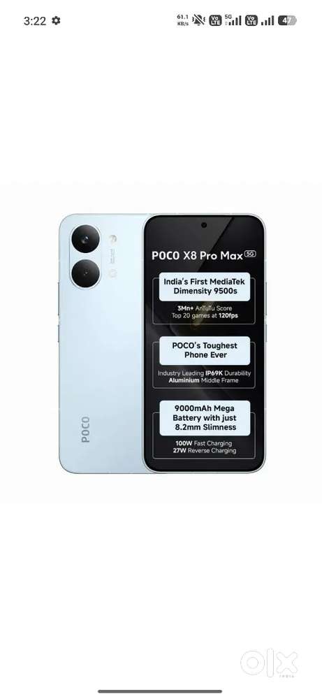 Poco x8 pro max 12 256 gb 4 month 15 din old