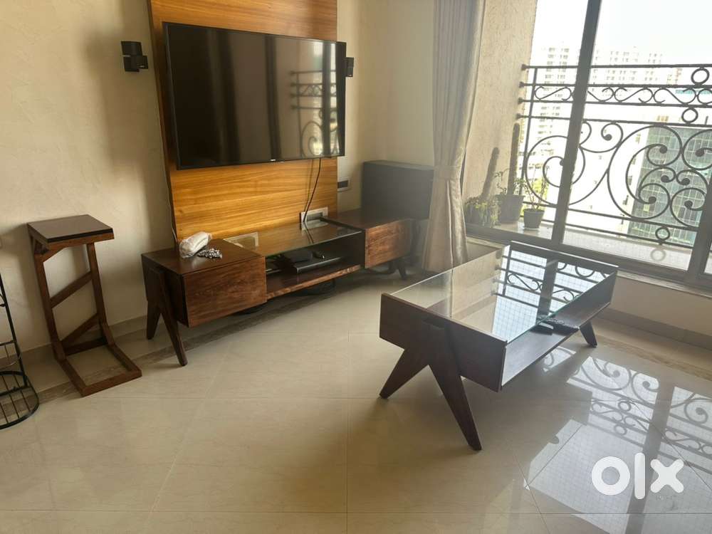 Durian branded wooden centre table and TV unit