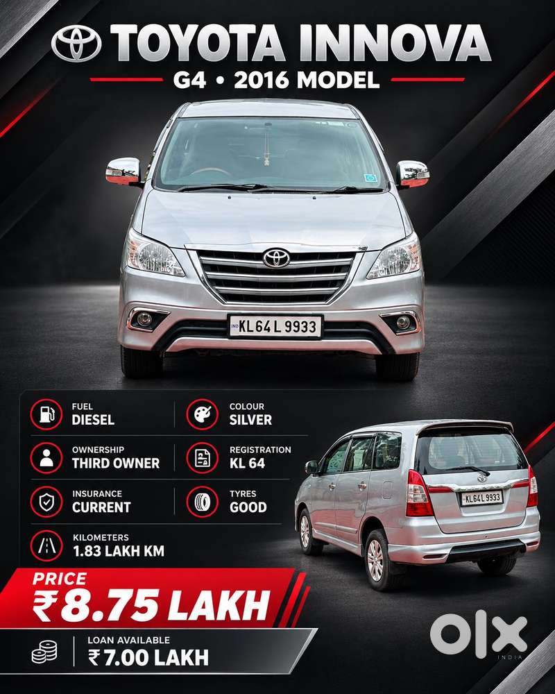 Toyota Innova [ ] 2.5 G4 7 Str, 2016, Diesel