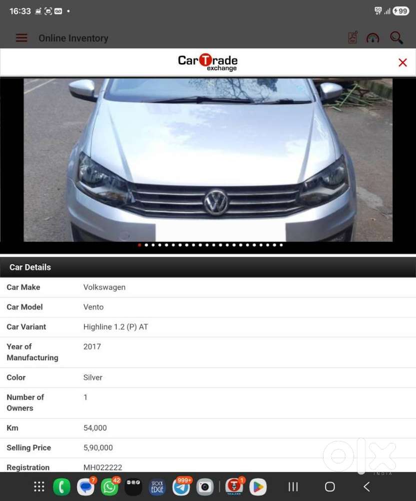 Volkswagen Vento 2010-2013 Petrol Highline At, 2017, Petrol