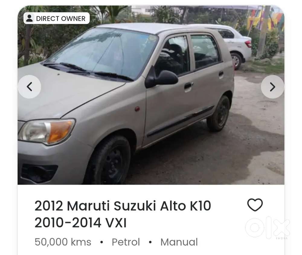 Maruti Suzuki Alto K10 2012 Year Car