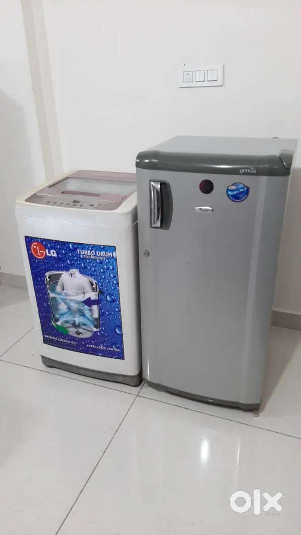 √~√ 180litre Whirlpool fridge & 6.0kg LG washing machine withwarranty!