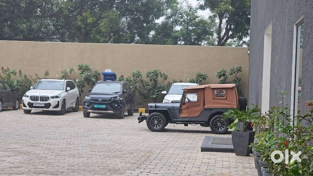 Modified Jeep And Trailer