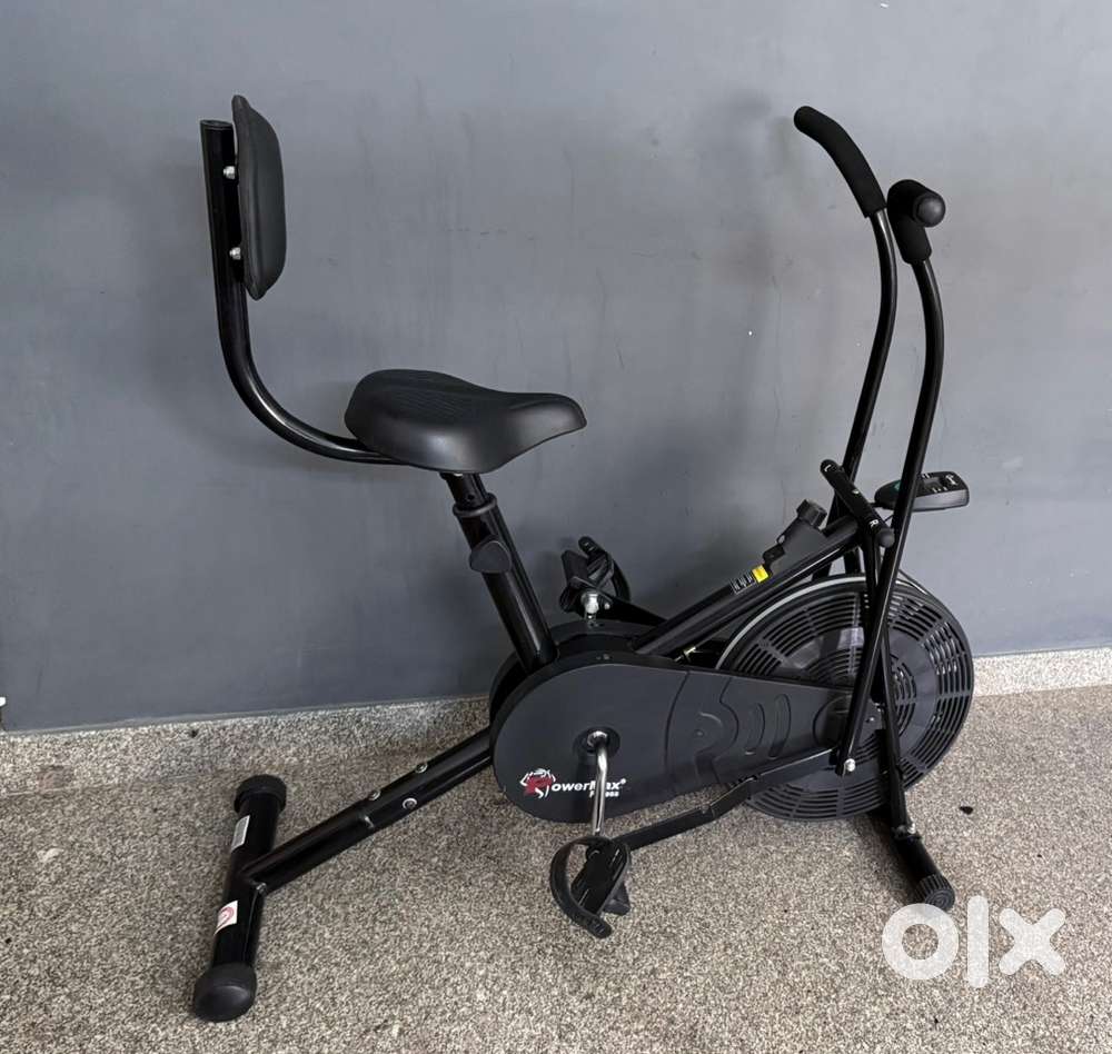 PowerMax Fitness BU-201 Dual Action Air Bike Exercise Bike for