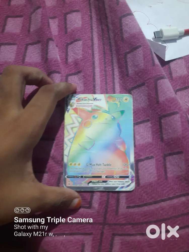 Pikachu v max rainbow