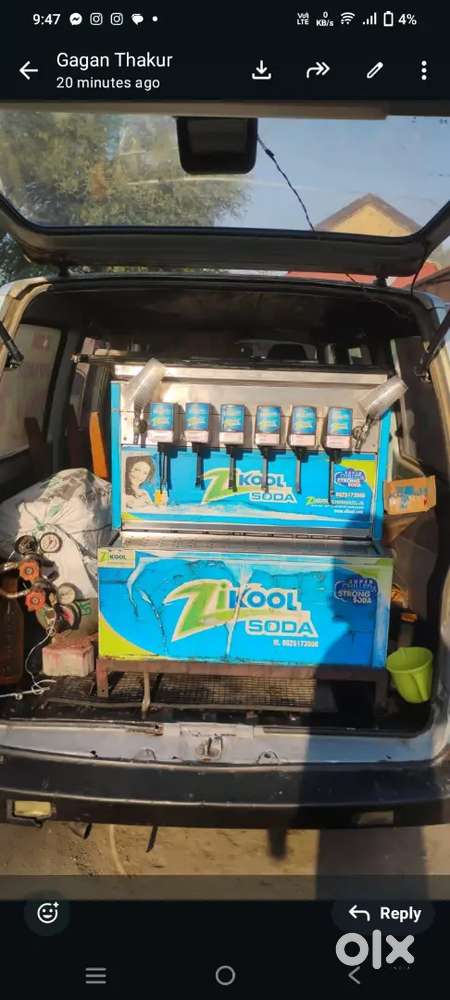 Soda Juice Machine With Van