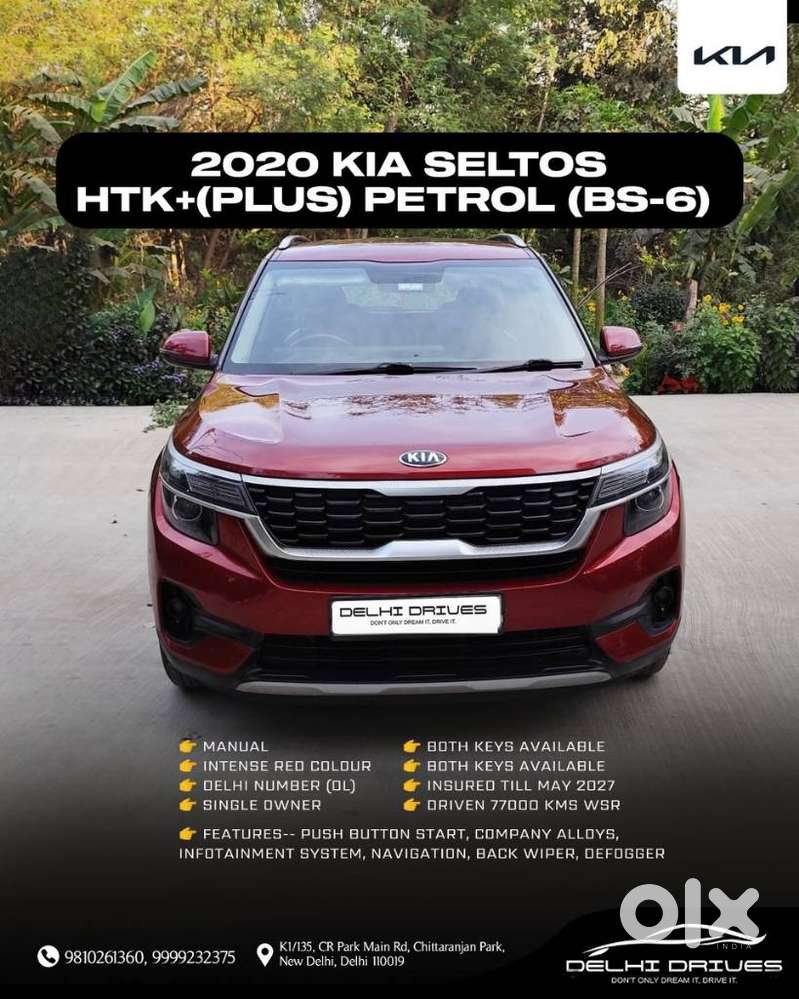 Kia Seltos Htk Plus G, 2020, Petrol